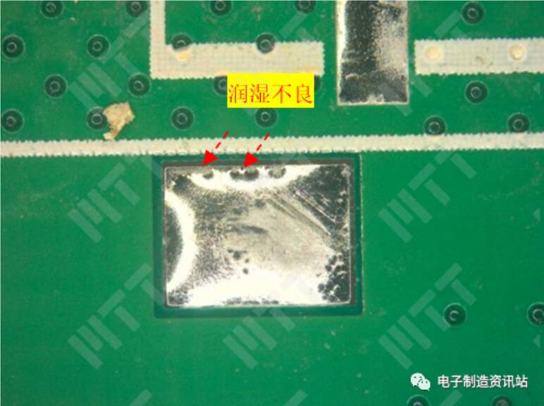 同批次pcb光板浸锡试验后光学检查照片